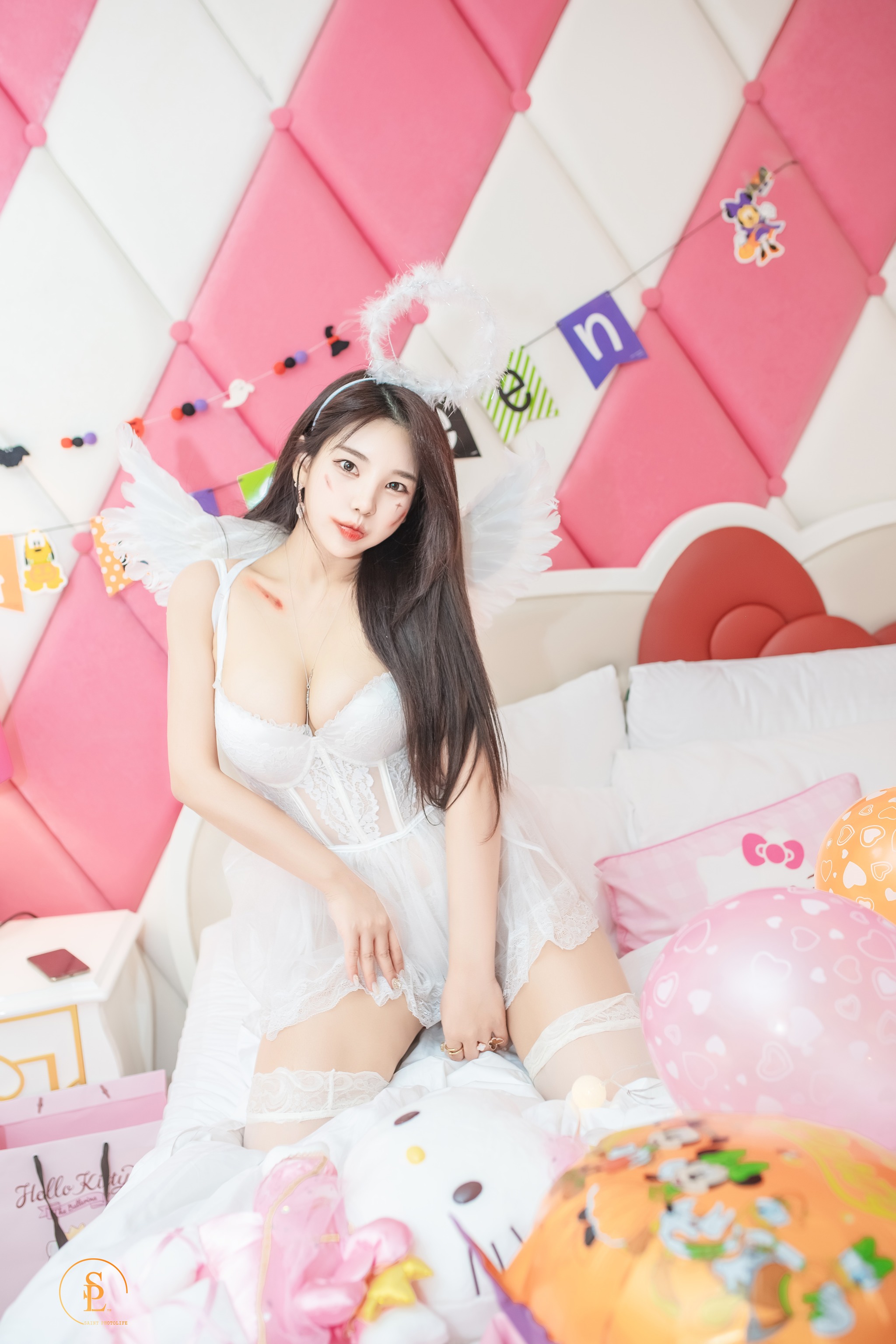 图片[1]-Zzyuri(쮸리) – NO.023 SAINT Photolife – Zzyuri – Vol.16 Pink Halloween[58P]-XikXak
